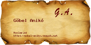 Göbel Anikó névjegykártya